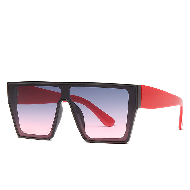 One-piece Lens Large Frame Plastic Sunglasses Women's Sunglasses