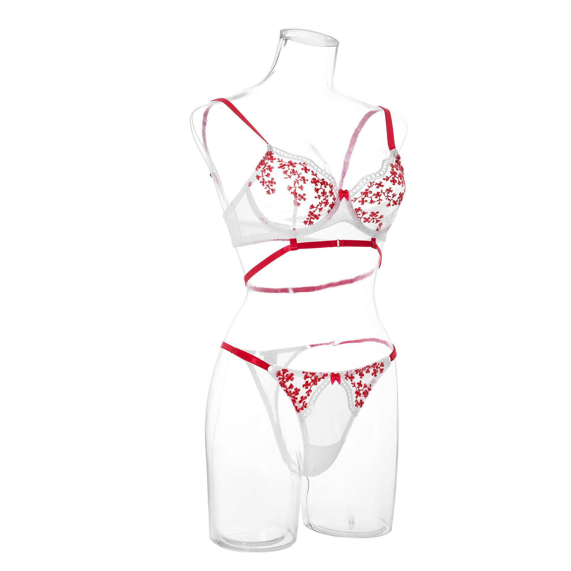 Women's Floral Embroidered Underwear Bra