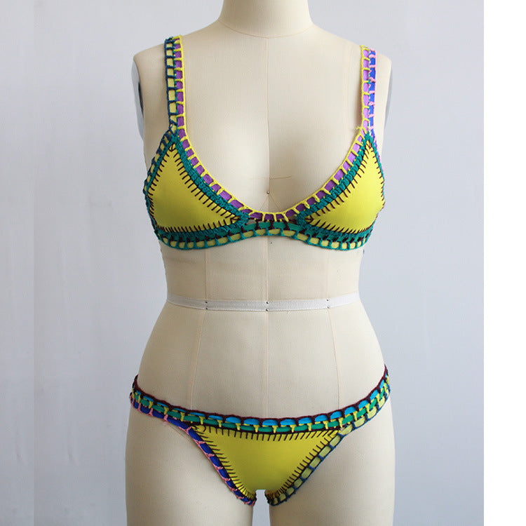 Hand-woven beach Bikini