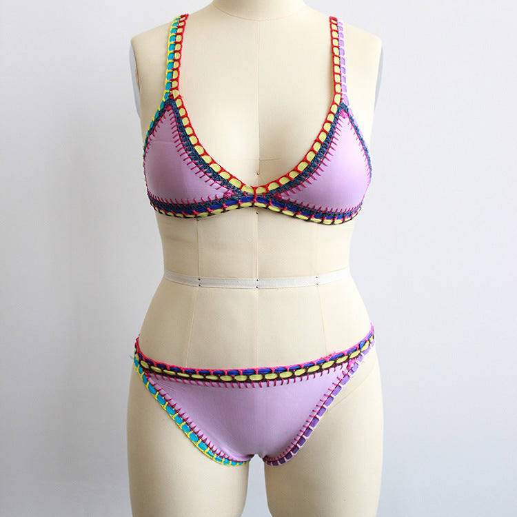 Hand-woven beach Bikini