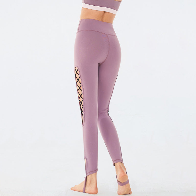 High waist cutout fitness pants