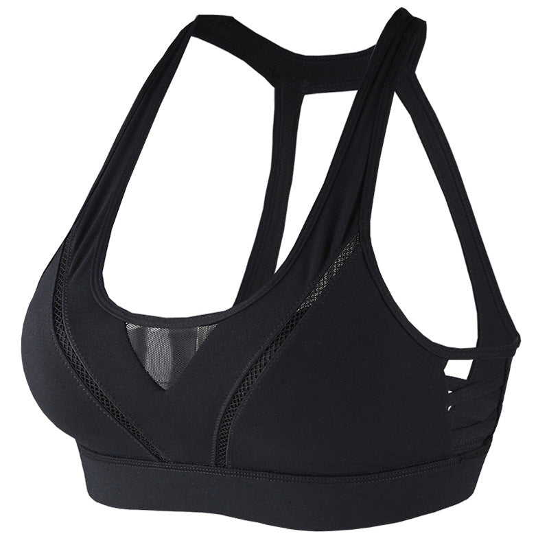 Gathered shaped fitness bra underwear