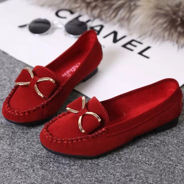 Peas shoes flat shoes bowknot women's shoes