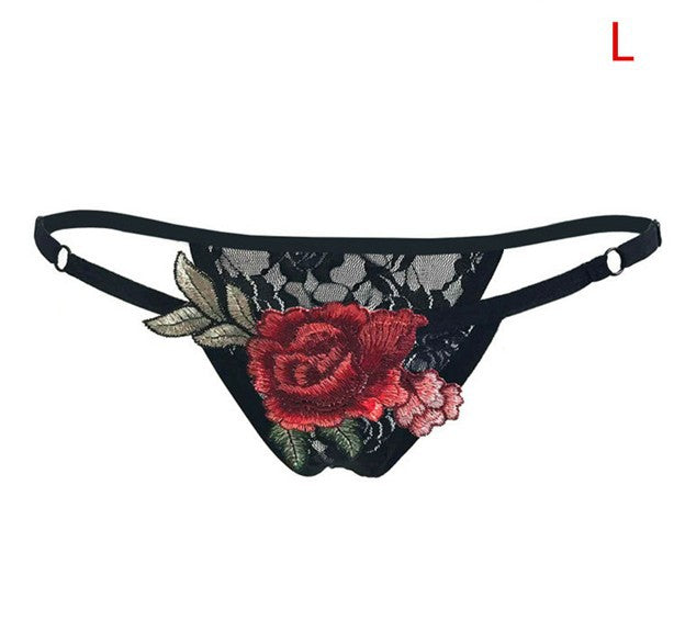 Sexy panties big flower panties