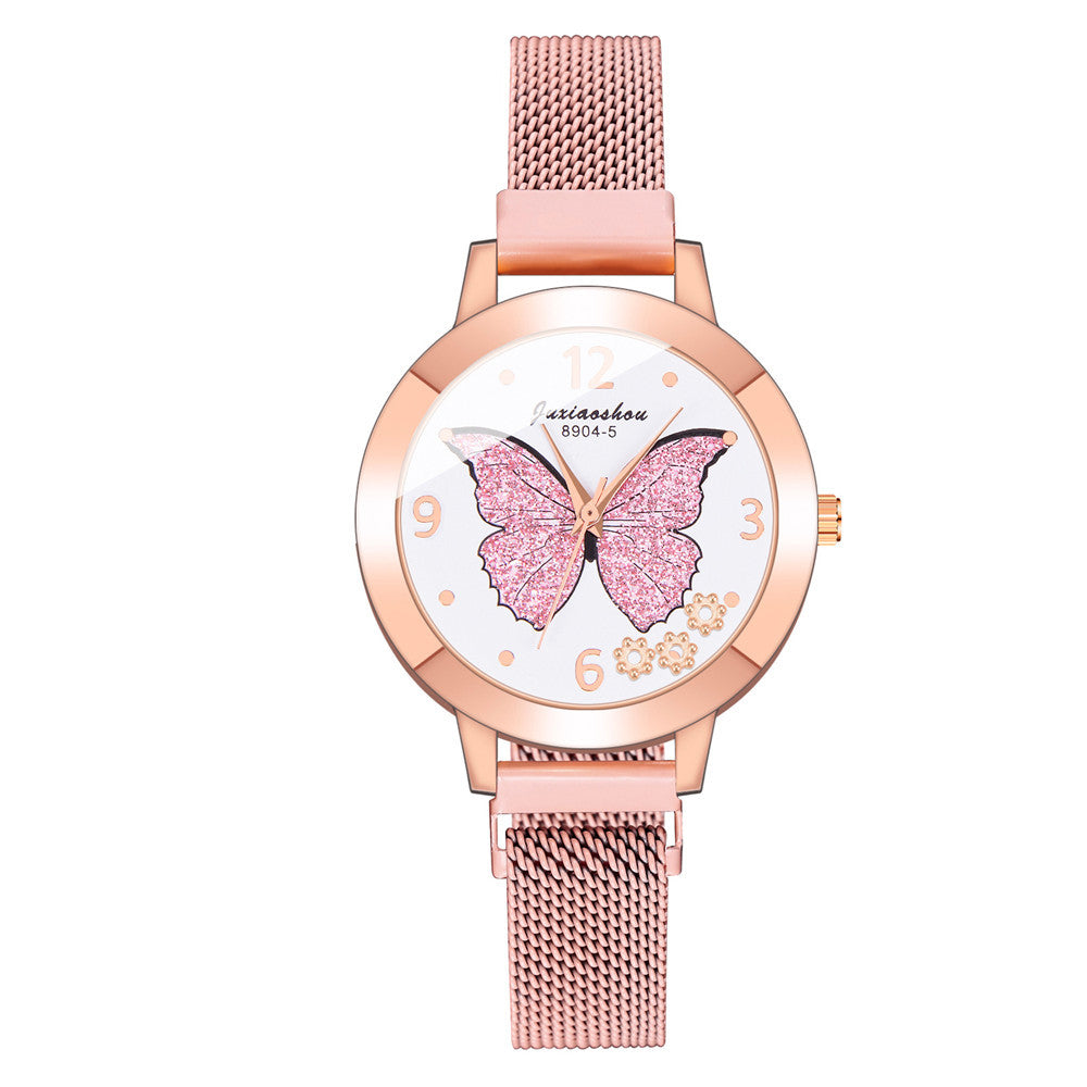 New Colorful Butterfly Pattern Fashion Women's Watch