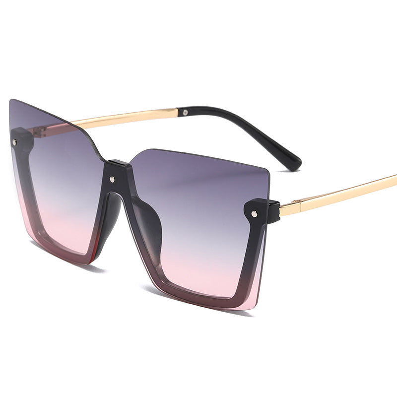 Ocean Sheet Multicolor Rimless Sunglasses