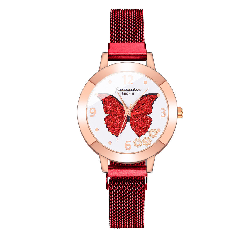 New Colorful Butterfly Pattern Fashion Women's Watch