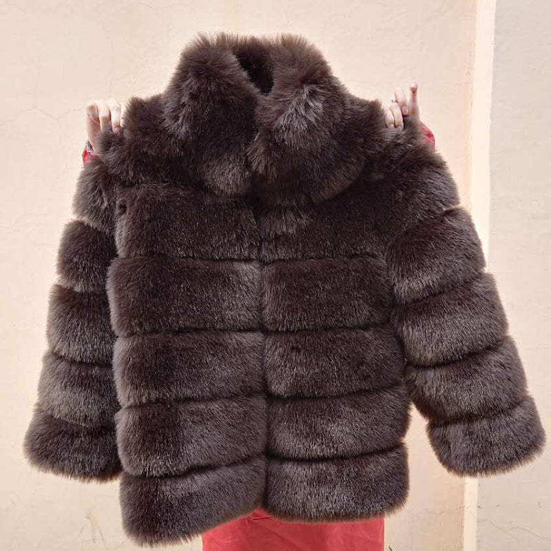 Winter Women's Luxury Thick Long Fur Coat