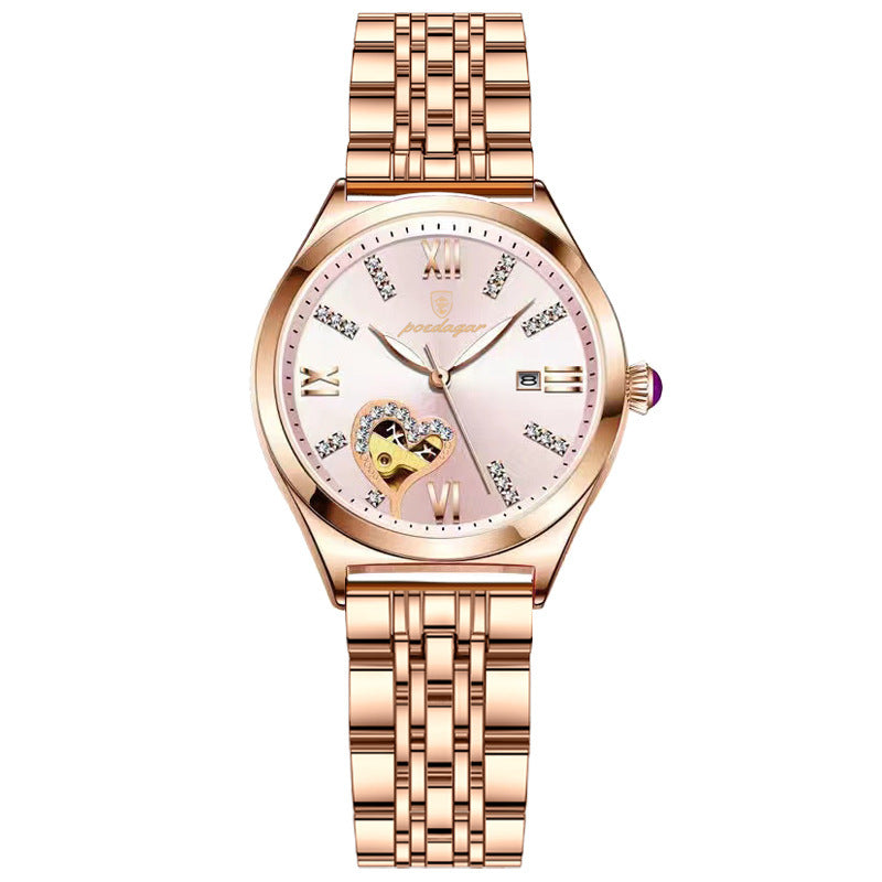 Women's Fashion Waterproof Luminous Calendar Watch