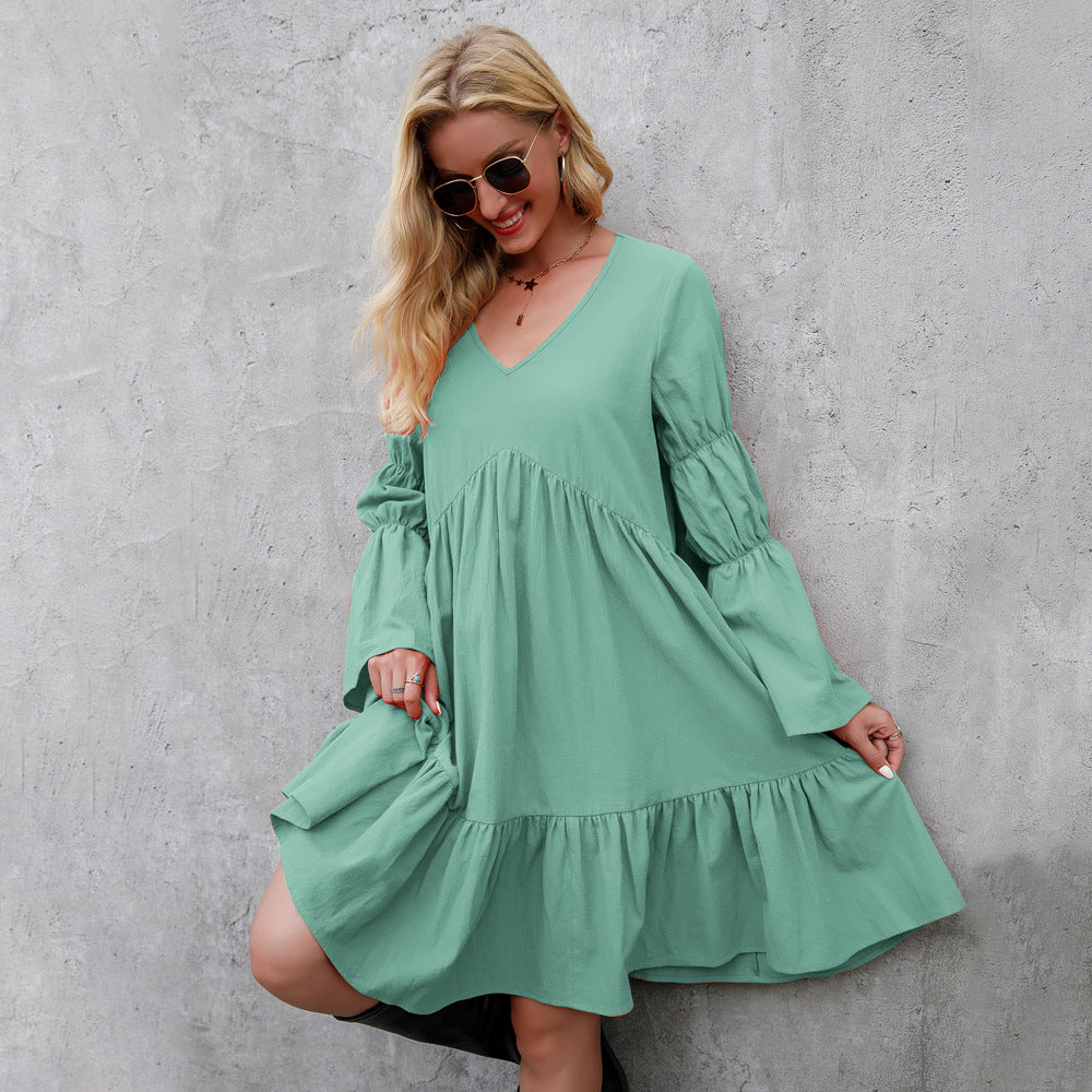 Resort Dresses Long Sleeves Women's Dress