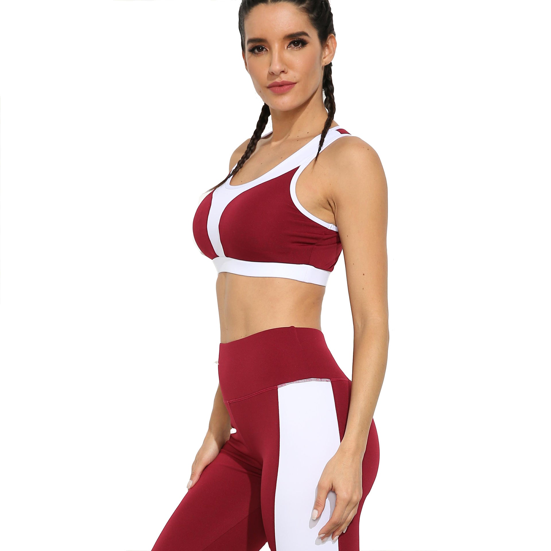 Fitness Leisure European Style Yoga Pants Suit