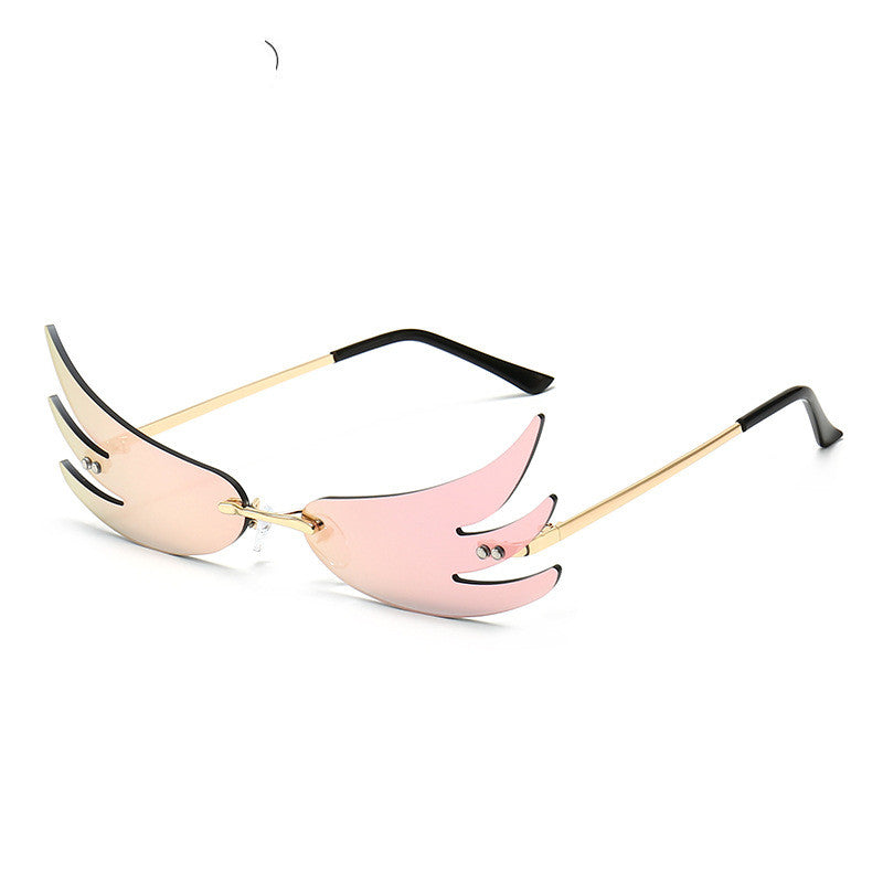 New Angel Wings Internet Celebrity Catwalk Popular Sunglasses