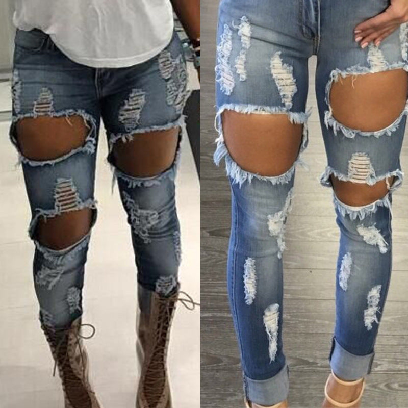 Women's ripped jeans