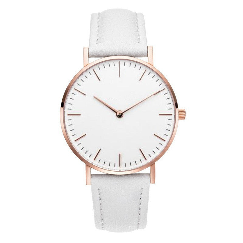 Quartz Large Dial Women's Simple Belt Watch