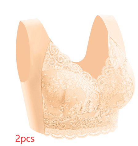 Women's Plus Size Lace Seamless Bra