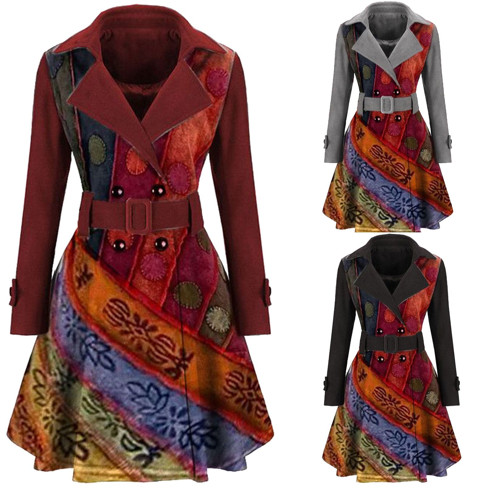 Women's winter woolen coat