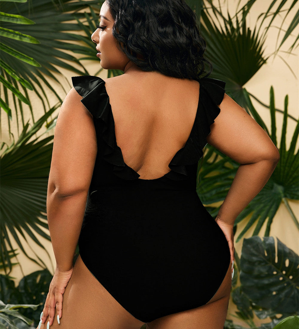 New Plus Size Conservative Women's Beach Swimsuit