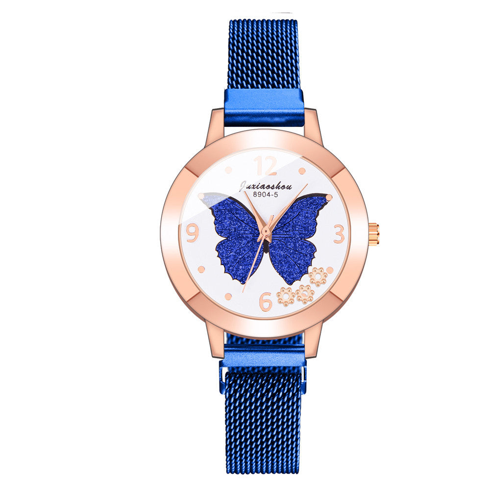 New Colorful Butterfly Pattern Fashion Women's Watch