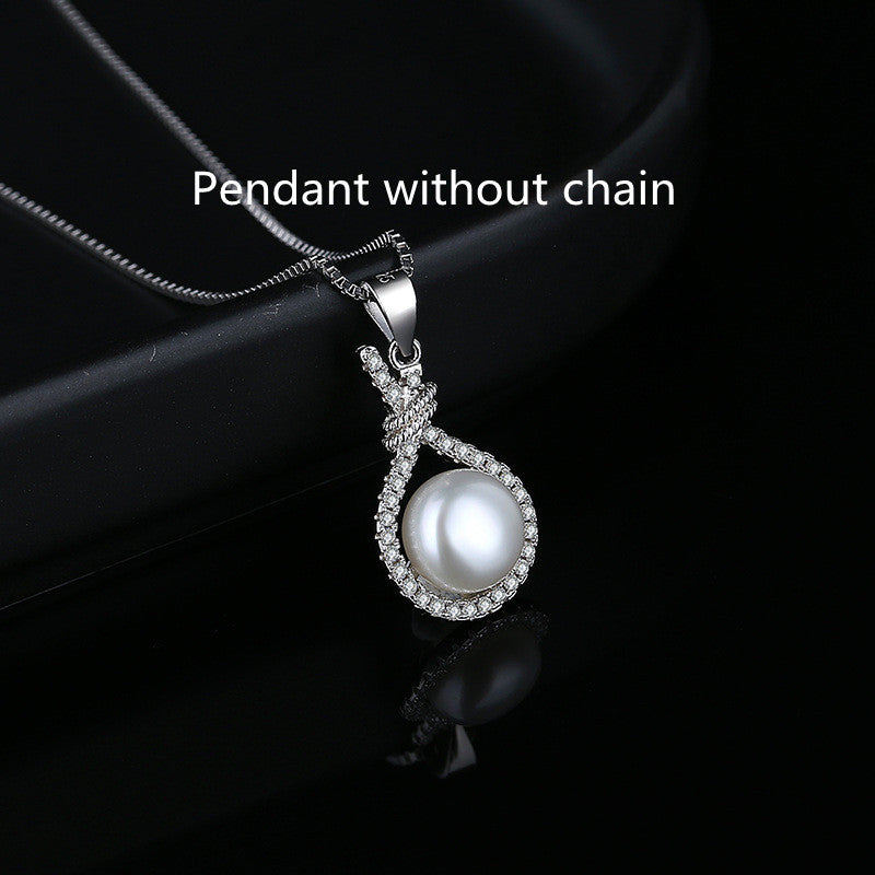 Pearl Pendant Necklace Freshwater Women