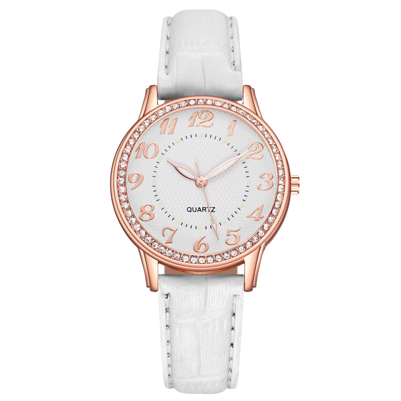 Diamond Luminous Women's Belt Women's Quartz Watch