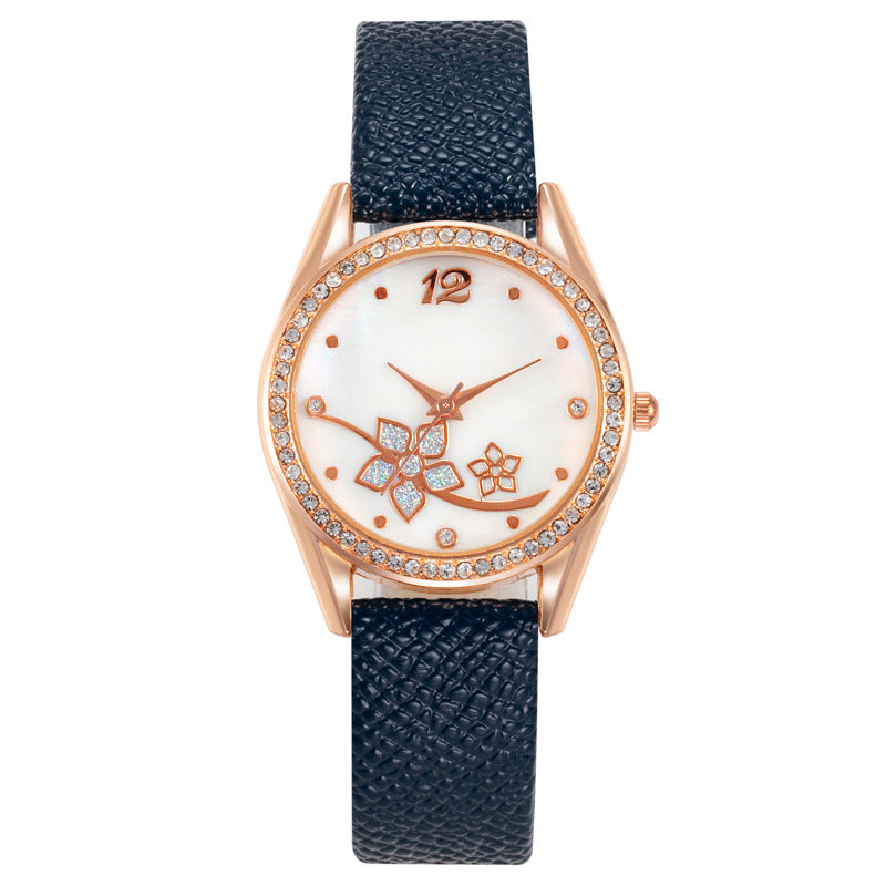 Fashion Plaid Pattern Women's Decorative Watch