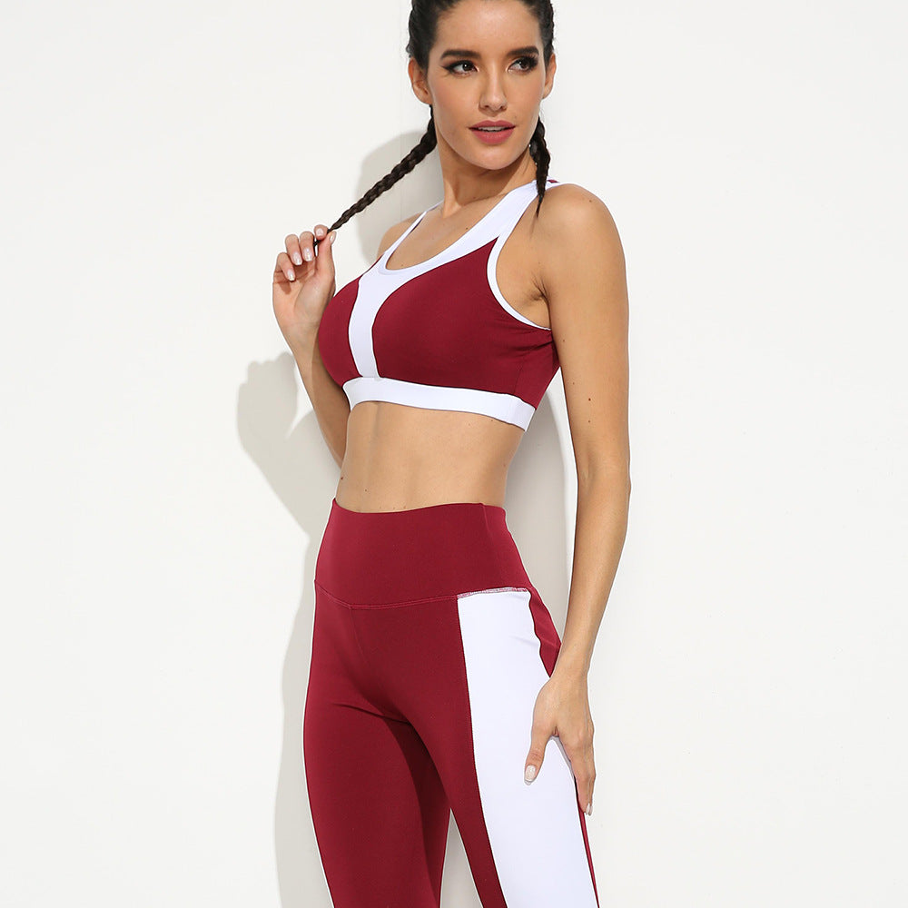 Fitness Leisure European Style Yoga Pants Suit