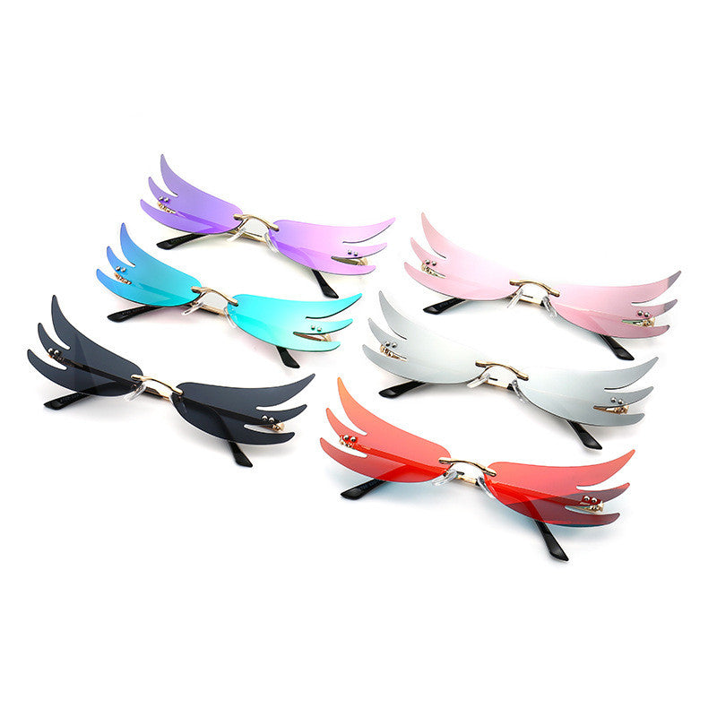 New Angel Wings Internet Celebrity Catwalk Popular Sunglasses