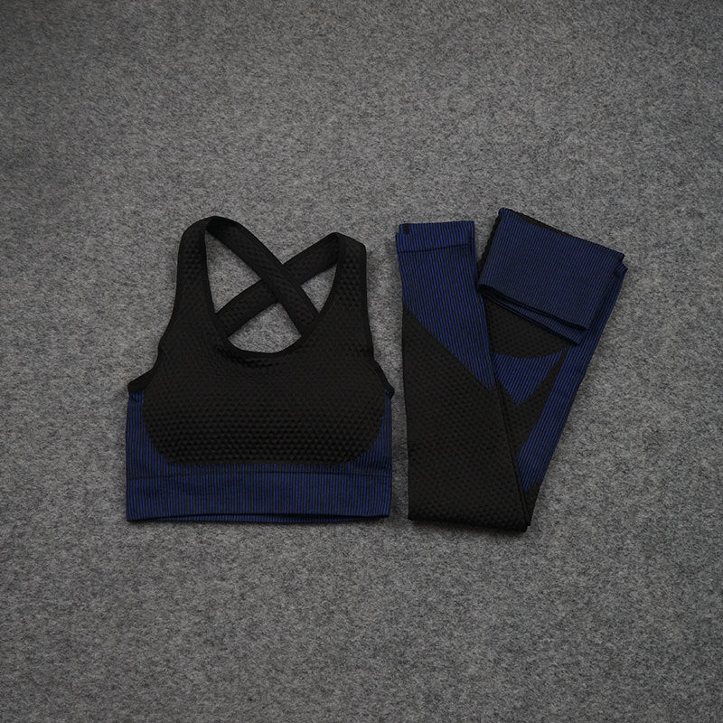 Knitted hip-lifting elastic fitness sports yoga suit