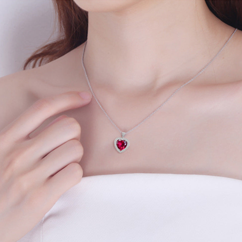 Zircon Heart Necklace