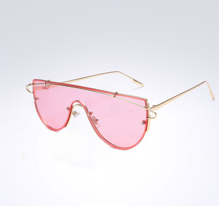 Women Rimless Large Sunglasses