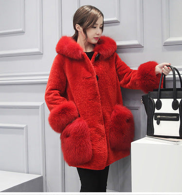 Women's New Korean Winter Fur Coat