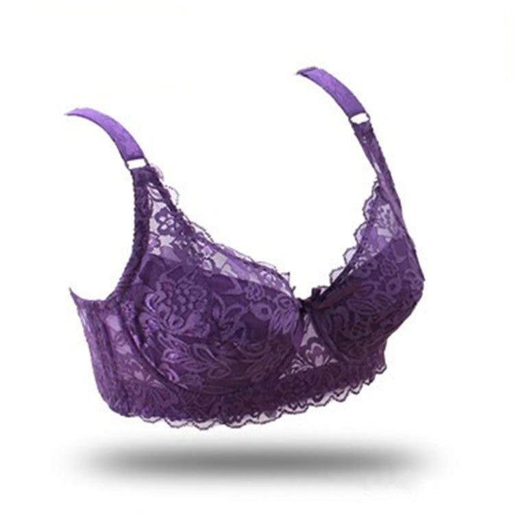 Thin, Breathable And Comfortable Lace Gather Bra Adjustable Bra