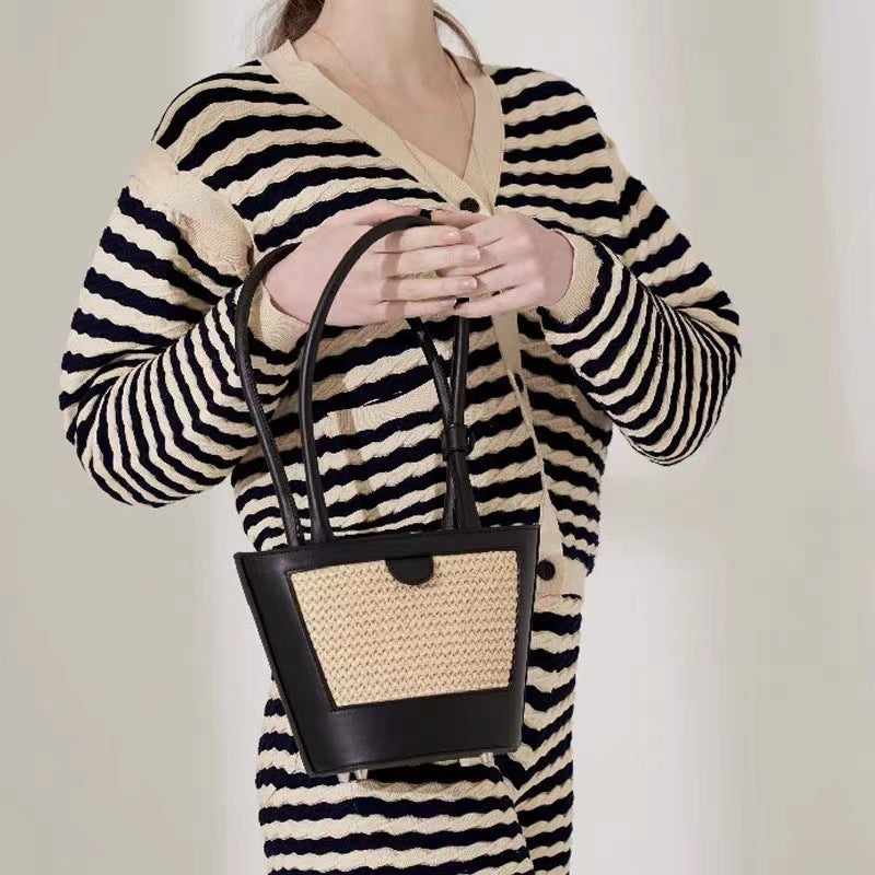 New Straw Hand-held Shoulder Underarm Bag Women