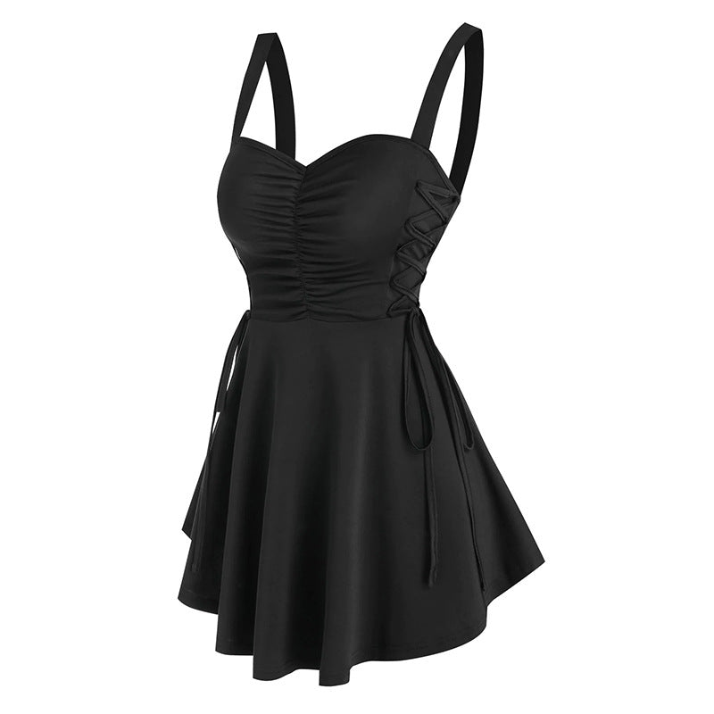 Women's European And American Suspender Dress