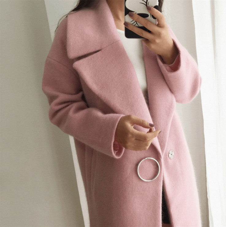 Women's autumn and winter wool coat