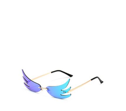 New Angel Wings Internet Celebrity Catwalk Popular Sunglasses