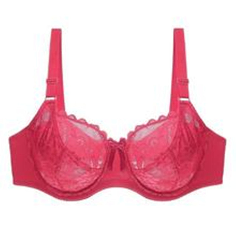 Pure color bra lace women's plus size bra underwear