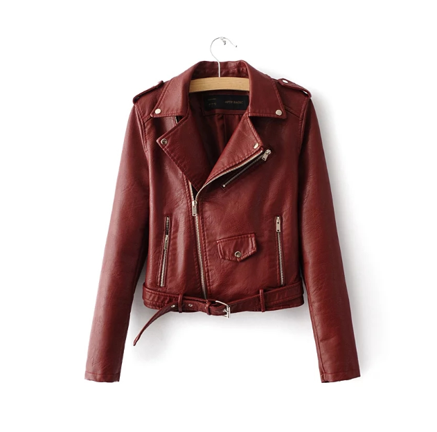 2021 autumn and winter women's clothing coat Korean version of the Korean version of women's leather jacket fashion women's clothing wholesale