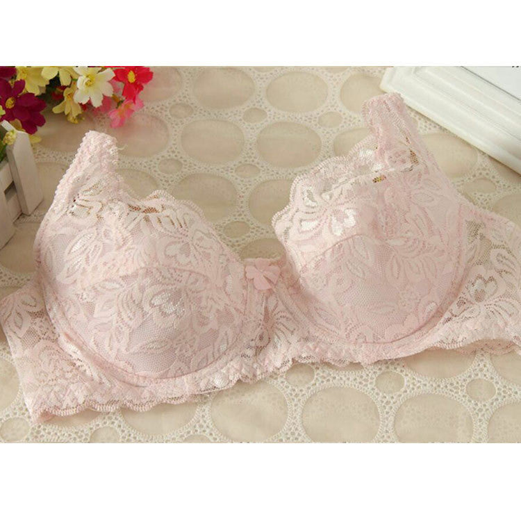 Thin, Breathable And Comfortable Lace Gather Bra Adjustable Bra