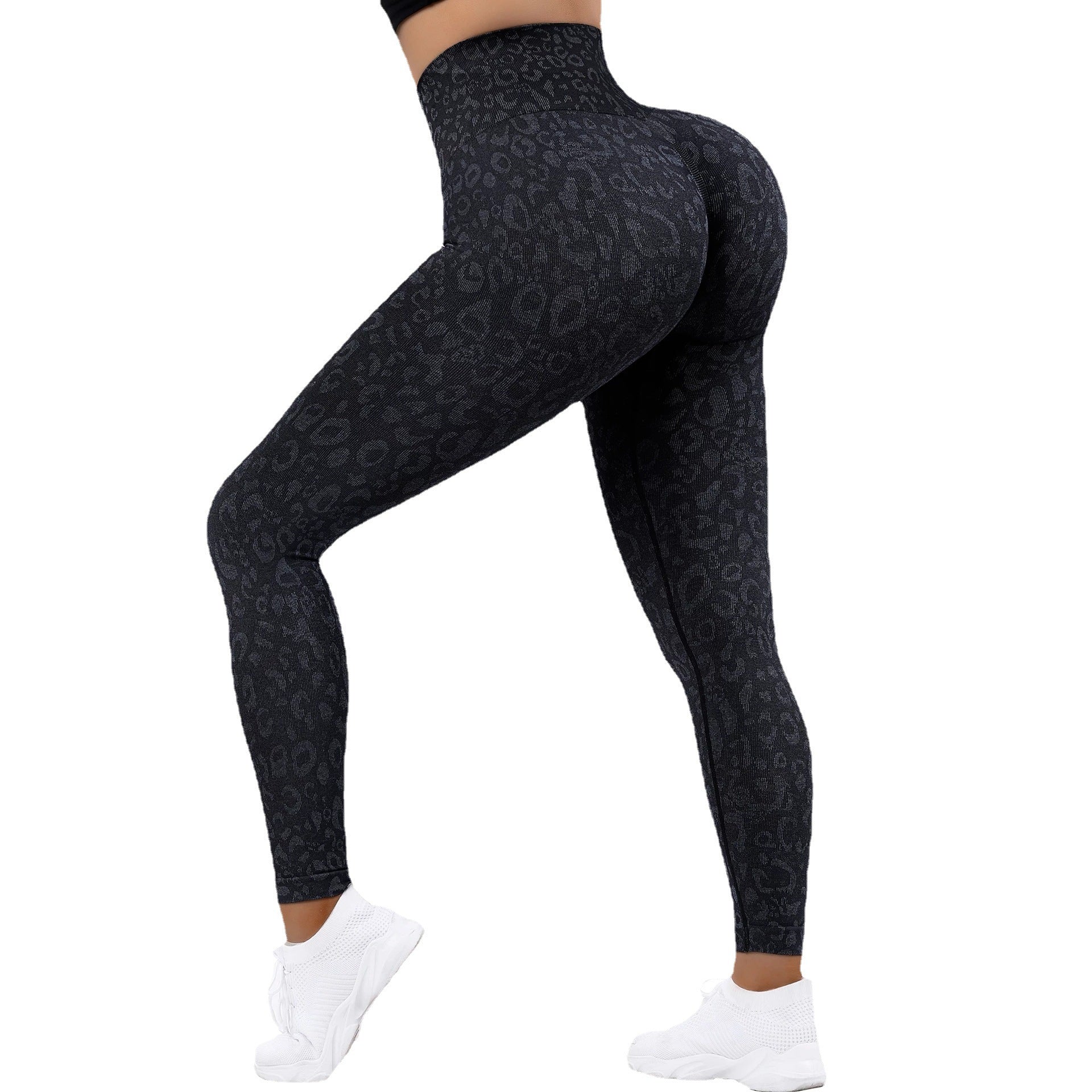 Leopard Snowflake High Waist Yoga Fitness Pants