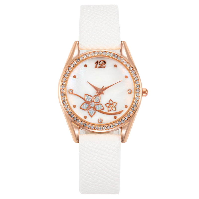 Fashion Plaid Pattern Women's Decorative Watch