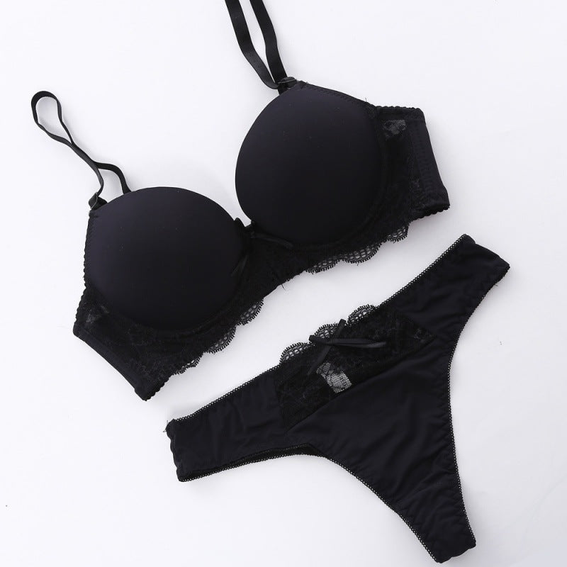 European And American Comfortable Push Up Bra Set