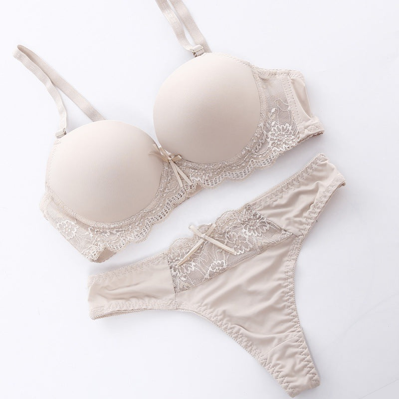 European And American Comfortable Push Up Bra Set