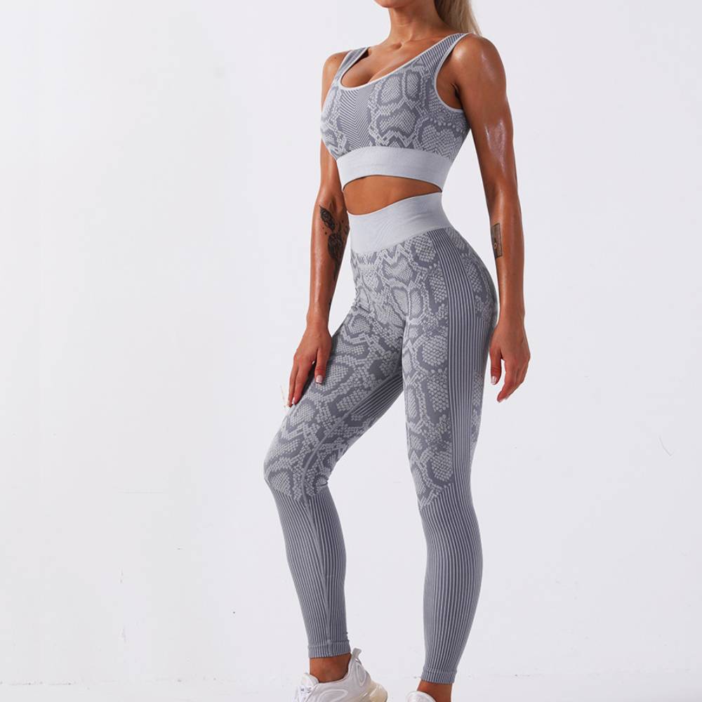 Sports seamless fitness snake suit