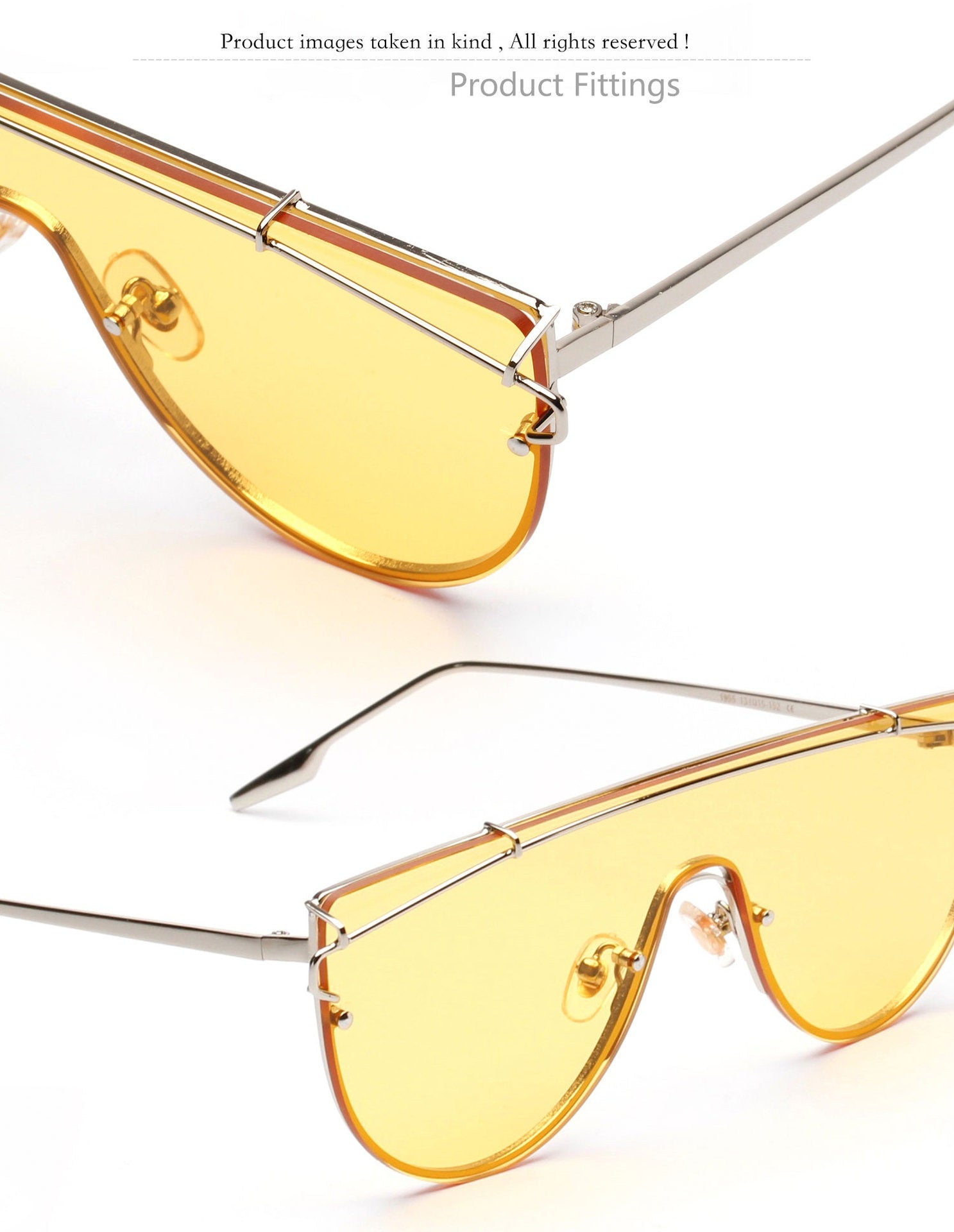 Women Rimless Large Sunglasses