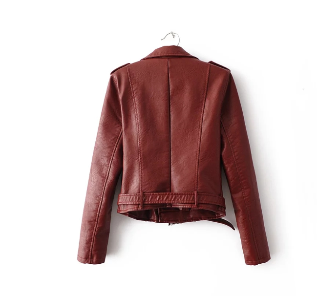 2021 autumn and winter women's clothing coat Korean version of the Korean version of women's leather jacket fashion women's clothing wholesale