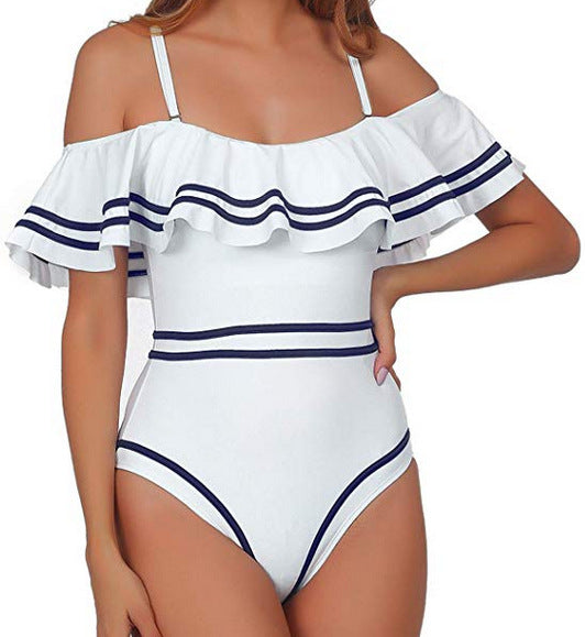 Fashion One-Shoulder One Piece Swimsuit Bikini