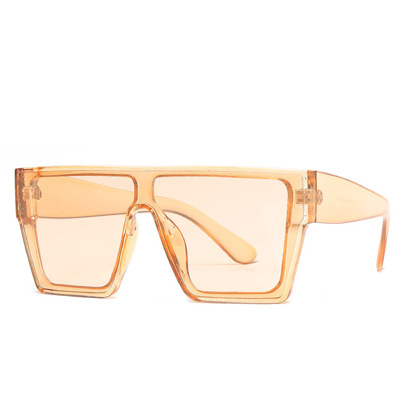 One-piece Lens Large Frame Plastic Sunglasses Women's Sunglasses