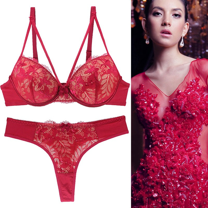 Push Up Underwear For Women Lace Bra Set