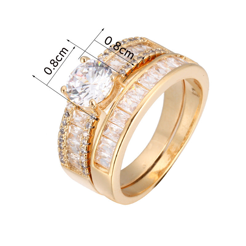 Hot Selling Simulated Diamond Engagement Rings Fashion